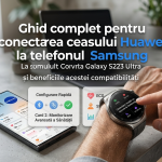 conectarea ceasului Huawei la telefonul Samsung