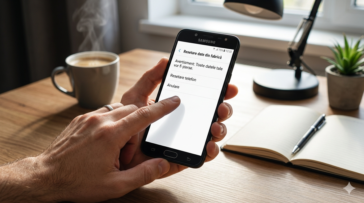 resetarea la setările din fabrică pe Samsung A6